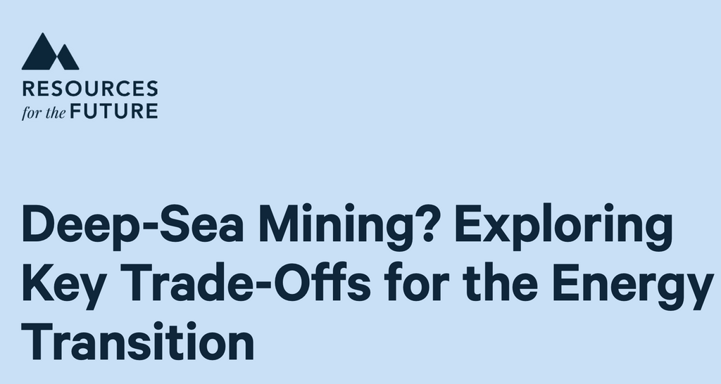 Deep-sea mining and critical mineral supply for the energy transition