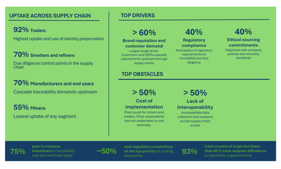 Critical mineral traceability key findings across mineral supply chains